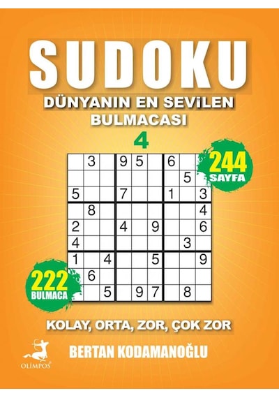 Sudoku-Dünyanın En Sevilen Bulmacası 4 - Ahmet Ayyıldız - Olimpos Yayınları