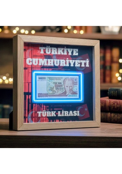 Orjinal Koleksiyon Paralı 30x30 Dekoratif Çerçeveli Hediyelik Koleksiyonlu Paralı Tablo.