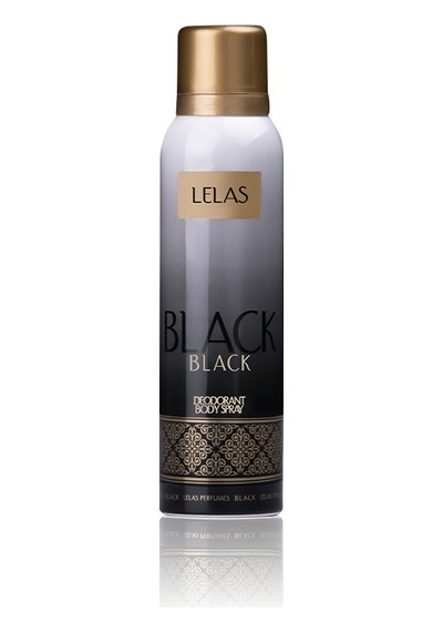 Lelas Black Unisex Sprey Deodorant 150 ML