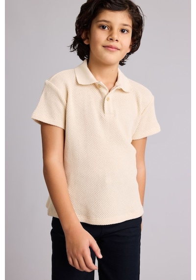 Defacto Polo Tişört Gabardin Pantolon 2'li Takım Erkek Çocuk G7091A826SM