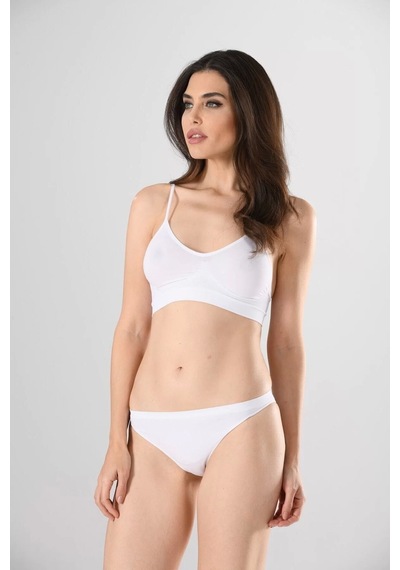 Miss Fit 1315 İnce Askılı Büstiyer Beyaz
