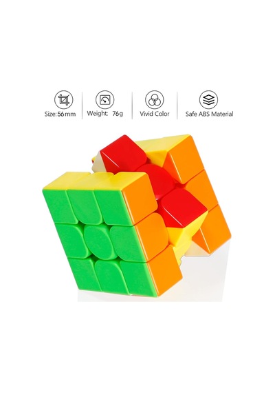 Moyu 3x3 Klasik Cube - Stickersız Akıl Zeka Küp