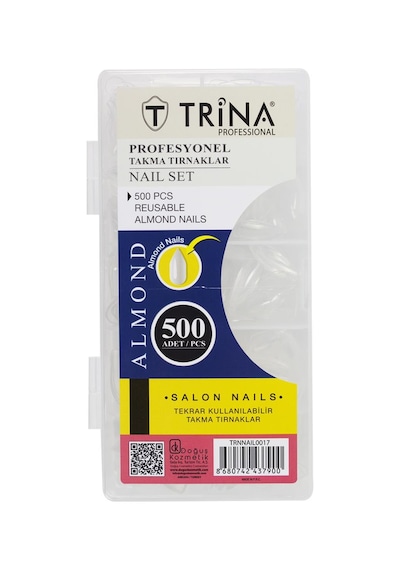 Trina Almond Takma Tırnak 500'lü Kutulu Trnnaıl0017