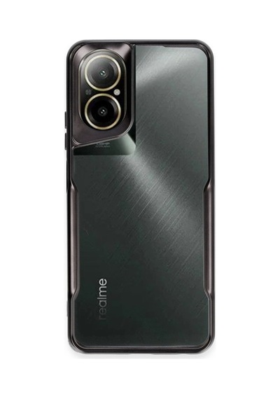 Realme 12 Lite Kılıf Boyi Silikon Kapak - Siyah -