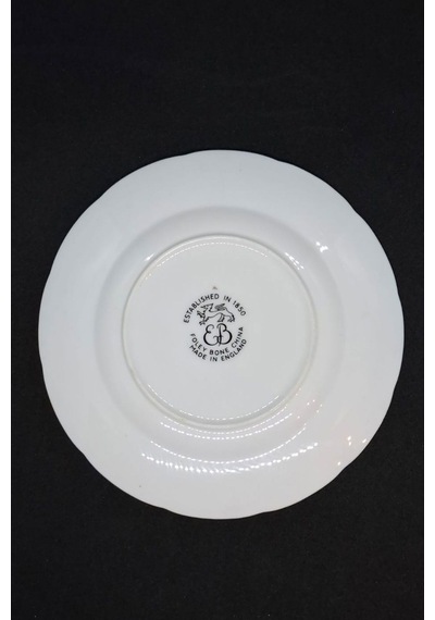 Foley Bone China İngiliz Yeşil Porselen Antika Tatlı Tabağı 15 Cm Haki