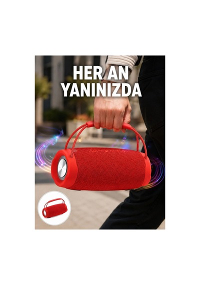 Tf Kart Ve Aux Destekli Ipx6 Suya Dayanıklı Bluetooth Hoparlör Yeni Nesil Çok Renkli Çok Renkli
