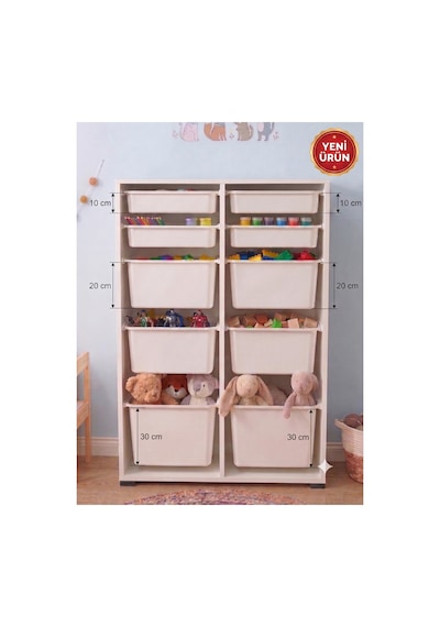 2 Adet Ultra Büyük 4 Adet Büyük 4 Adet Orta Boy Çekmeceli 123 Cm Beyaz Çocuk Odası Oyuncak Dolabı Ve Çok Amaçlı Saklama Ünitesi - Depolayıcı Düzenleyici Organizer 2 Adet Ultra Büyük 4 Adet Büyük 4 Adet Orta Boy Çekmeceli 123 Cm Beyaz Çocuk Odası Oyuncak Dolabı Ve Çok Amaçlı Saklama Ünitesi - Depolayıcı Düzenleyici Organizer