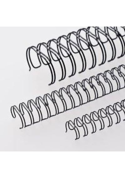 Office Force 3/8'' Siyah 3:1'' İnç A4 34 Loop Kutu Tel Spiral 100'lü