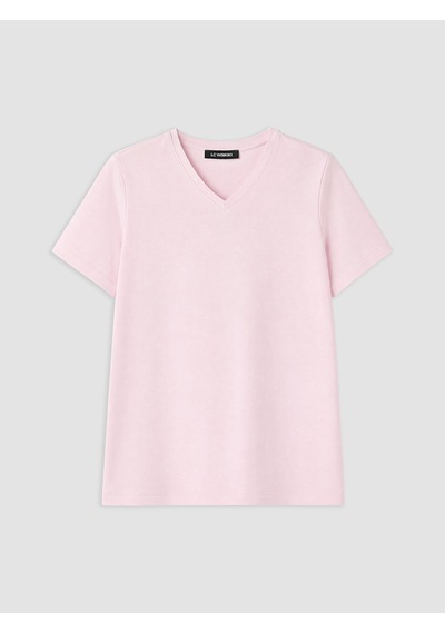 Lcwaıkıkı Petite Pembe Petite %100 Pamuklu Kadın Tişört