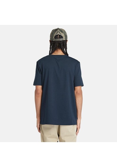 Timberland Tımberland Linear Logo Short Sleeve Tee Tb0a5upq4331-dark Sapphıre Lacivert