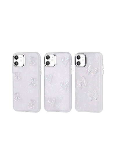 Zore Apple iPhone 11 Uyumlu Kabartma Figürlü Parlak Omsy Eralli Silikon Kılıf-ayı