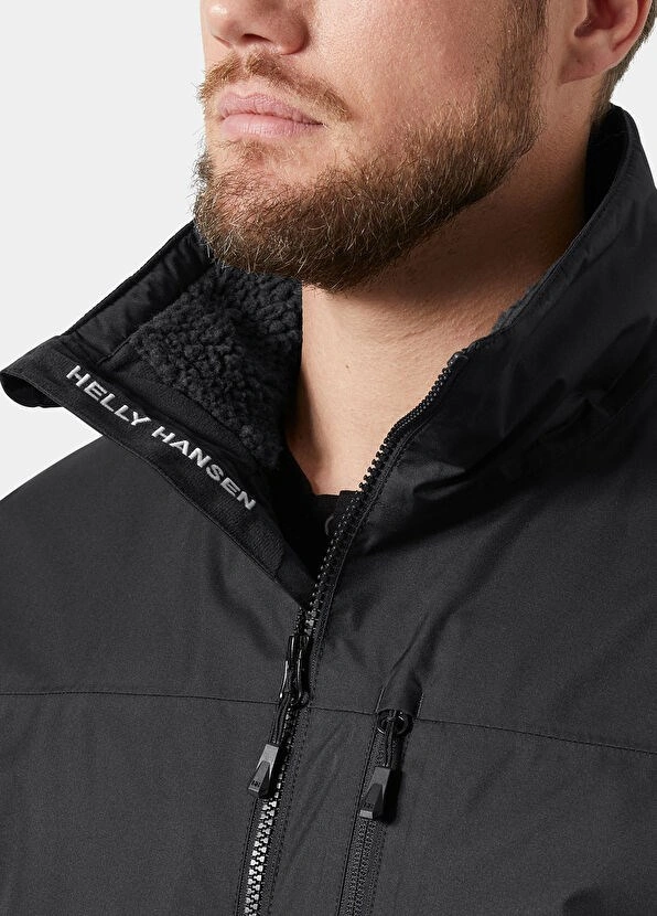 Helly Hansen Crew Hooded Pile Erkek Mont Black Siyah