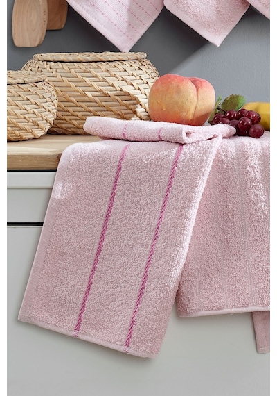 Eponj Home 6lı Mutfak Havlusu 30x50 Sofya Pudra Pudra