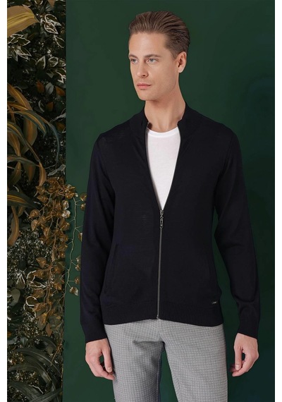 Efor Tr 860 Slim Fit Lacivert Klasik Triko Lacivert