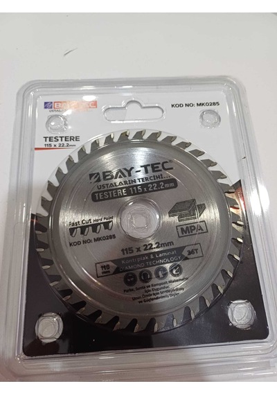 Bay-tec Mk0285 Parke Sunta Elmas Kesici Testere Disk 115x22.2 MM