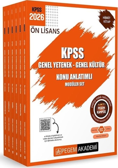 Pegem 2026 Kpss Ön Lisans Konu Anlatımlı Modüler Set Pegem Akademi Yayınları