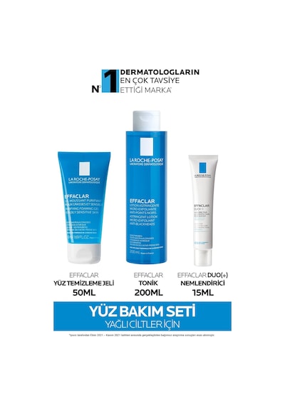 La Roche Posay Effaclar Yağlı/Akneli Ciltler İçin Pürüzsüzleştirmeye Yardımcı Bakım Seti