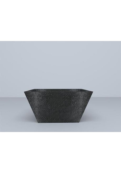 Nuano Consept Royal Serisi Yuvarlak Saksı Siyah 30x15