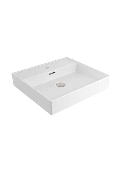 Bocchi Milano 1644-001-0126 Tezgahüstü Lavabo Parlak Beyaz 50 CM