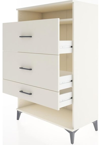 Hyperion Dolap Tek Raflı 3 Çekmeceli 88x44x134 Aytaşı-aytaşı Aytaşı