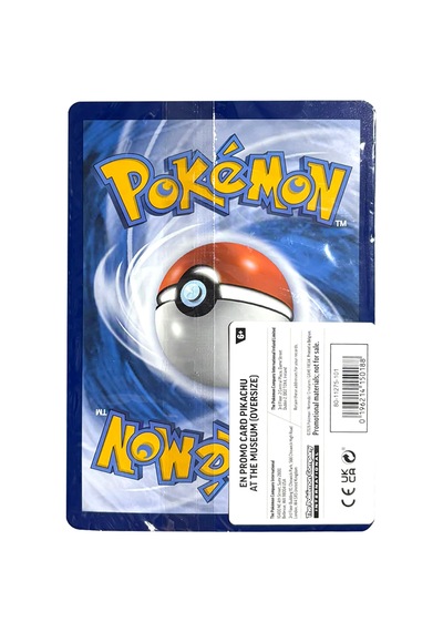 Pokemon Pikachu At The Museum Promo Büyük Boy Kart