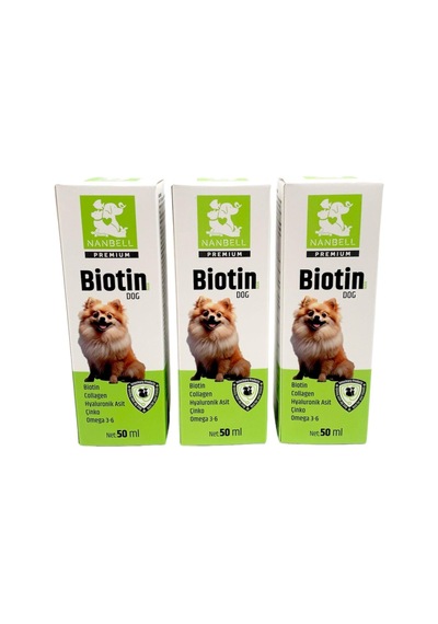 Nanbell Köpekler İçin Omega 3-6 Biotin Kolajen 3 x 50 ML