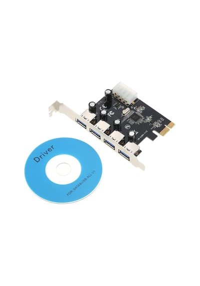 Wozlo 4 Port Usb 3.0 Pci Express Pci-e Çoklayıcı Çoğaltıcı Kart