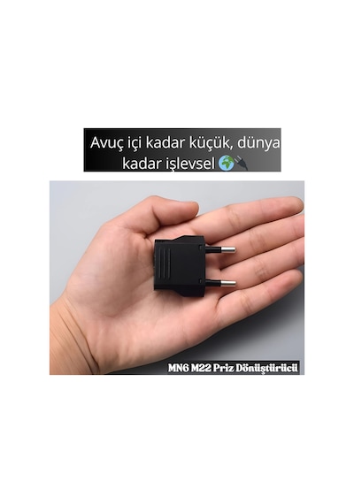 Mn6 M22 Priz Donusturucu Tipi Amerikan-3 Adet-a-kalite.avrupa Priz.şarj Aleti Fiş Dönüştürücü