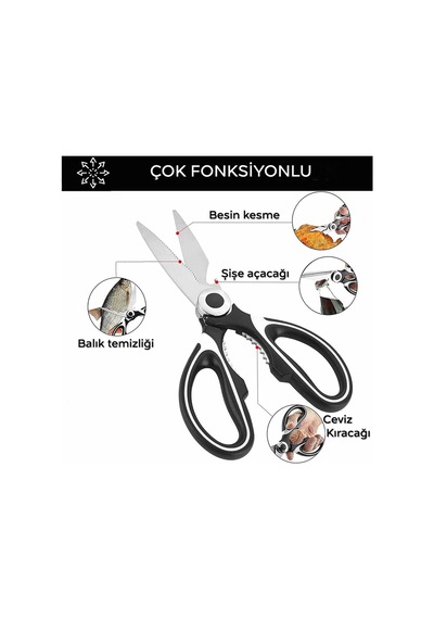 Çok Fonksiyonlu Paslanmaz Çelik Tavuk Makası Tavuk Balık Sebze Makası