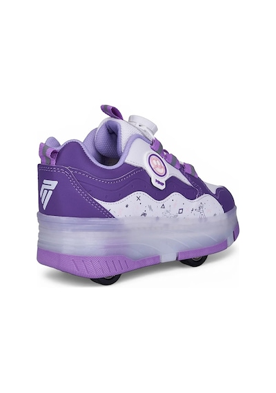 Tuğba Ortopedi 0703 Çocuk Işıklı Tekerlekli Sneaker Mor