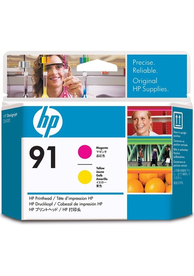 Hp 91 C9461A Sarı Ve Kırmızı Baskı Kafası Eski