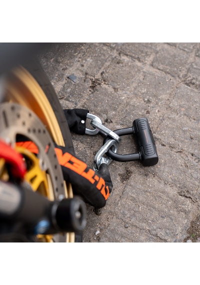 "tru-tension Heavy Duty Motorcycle Chain & Lock - 1.5m X 12mm Yüksek Güvenlikli Motosiklet Kilidi "