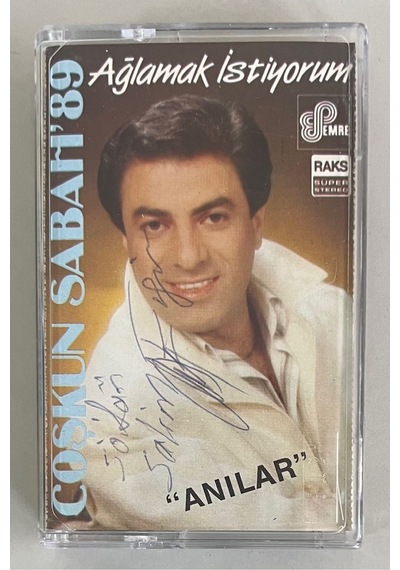 Coşkun Sabah 89 Ağlamak İstiyorum Anılar Kaset Orjnal Dönem Baskı Kaset