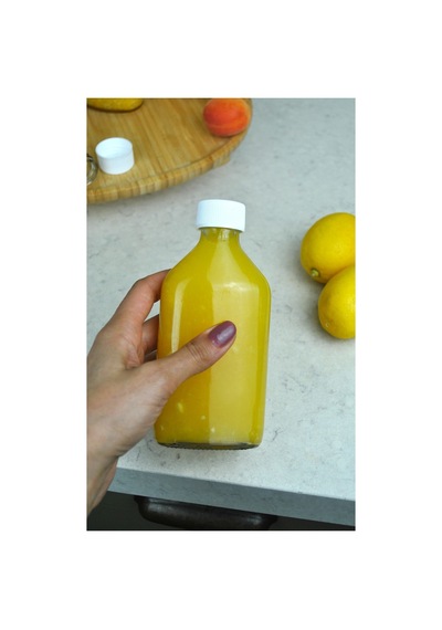 6 Adet 200 Ml Sızdırmaz Beyaz Kapaklı Cam Detoks Şişesi Cold Brew Yassı Şişe Seti - 200 Cc