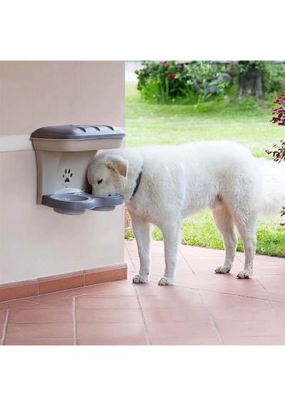 Bama Duvara Asılan Mama Standı Yeşil 48x27x42h Köpek Ve Kedi Mama Askısı
