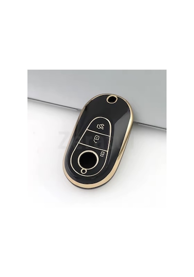 Mercedes Benz C E S C200 C300 W206 W223 S400 S450 S480 S500 Anahtar Kılıfı Siyah Gold