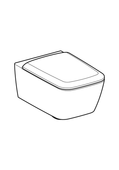 Geberit İcon Square Rimfree Asma Klozet Ve Kapak Seti