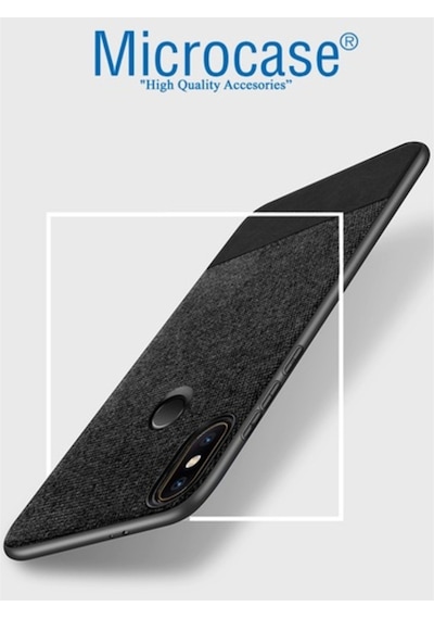 Xiaomi Mi Max 3 Fabrik Serisi Kumas & Deri Desen Kilif 391866000