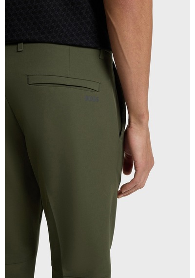 Boss Su İtici Esnek Kumaş Slim Fit Dar Paça Pantolon Erkek Pantolon 50534303 347 Haki