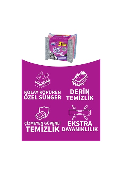 Magic Shine Sünger 3 Lü Paket