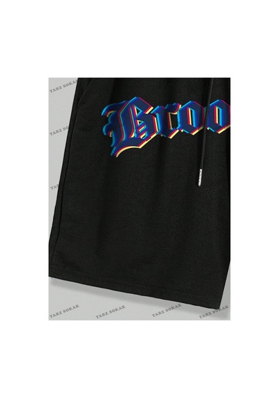 Alt/üst T-shirt Ve Şort Takımı Kod Alt169 Siyah