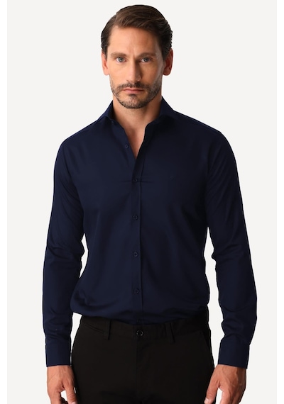 Igs Lacivert Regular Fit Geniş Kalıp Klasik Yaka Düz Uzun Kollu Cepsiz %100 Pamuk Non Iron Ütü İstemeyen Gömlek -23972 Igs Lacivert Regular Fit Geniş Kalıp Klasik Yaka Düz Uzun Kollu Cepsiz %100 Pamuk Non Iron Ütü İstemeyen Gömlek -23972