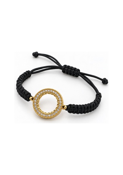 Noir Halo Gold Renk Taşlı Halka Detaylı Siyah Makrome Ayarlanabilir Kadın Bileklik - 16,5 - 18 Cm 60 Renkli Noir Halo Gold Renk Taşlı Halka Detaylı Siyah Makrome Ayarlanabilir Kadın Bileklik - 16,5 - 18 Cm 60 Renkli