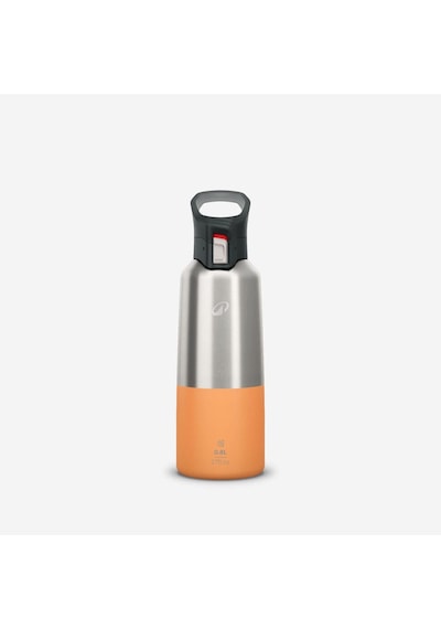 Quechua Outdoor Paslanmaz Çelik Termos - 0,8 L - Pratik Kapak - Turuncu - 900