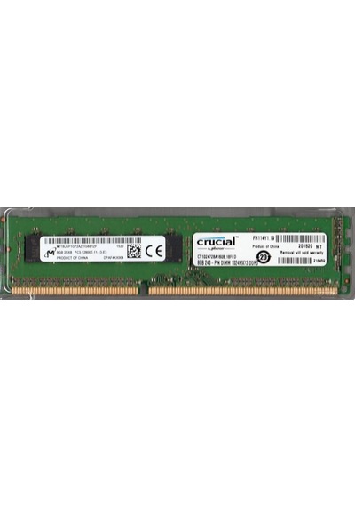 Mıcron MT18JSF1G72AZ-1G6E1ZF PC3-12800E DDR3 1600 8 GB CL9 Ram