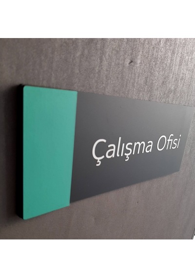 Baby Series Çalışma Ofisi Kapı Isimliği