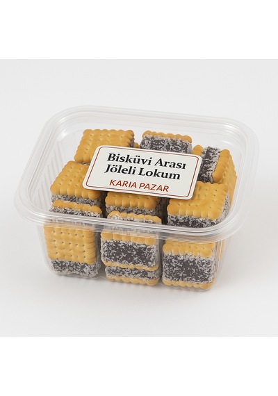 Bisküvi Arası Jöleli Lokum 250g Tatlı Atıştırmalık