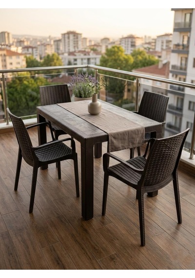 Mandella Kampanyalı Elit Rattan 70x120 Nirvana Koltuk Masa Takımı 4 Kişilik Kahverengi Kahverengi Mandella Kampanyalı Elit Rattan 70x120 Nirvana Koltuk Masa Takımı 4 Kişilik Kahverengi Kahverengi