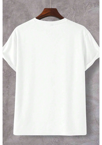 Erkek La California 1987 Baskılı Oversize Tshirt Beyaz