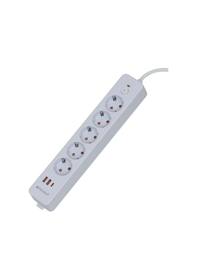Nivatech 5 Li 5 Mt Usb Şarjlı Akım Korumalı Topraklı Priz Ntc-5220 5 m